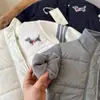 Roupas Quentes de Algodão 2025 Inverno Estilo Coreano Tops para Crianças Pequenas e Médias, Jaquetas Acolchoadas Largas para Bebês, Jaquetas de Primavera para Crianças
