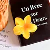 Pinza para el Cabello de Plumeria de Alta Gama, Pinza para el Cabello Simple y Versátil, Accesorio para el Cabello, Pinza de Tiburón Pinza para el Cabello con Flor en la Parte Posterior de la Cabeza