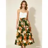 Nueva Falda Floral 2026 para Mujer, Falda de Cintura Alta Corte A, Falda de Paraguas Estampada Estilo Bohemio, Falda Retro Europea y Americana