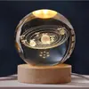 Luminária de mesa criativa de bola de cristal esculpida em 3D, enfeites de mesa, atacado de fábrica, decorações de cabeceira para comércio transfronteiriço