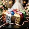 Cajas de Dulces Huecas de Boda Estilo Europeo Nuevas al por Mayor de Fabricantes, Cajas de Dulces para Fiestas, Empaques de Dulces Cortados con Láser, Cajas de Recuerdos
