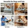 Hamaca Original de Fábrica para Aseo de Mascotas con Soporte para Baño, Eslinga de Sujeción Fija Antiarañazos y Antivoraz para Perros y Gatos, Disponible al por Mayor