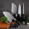 Atacado de fábrica de facas de cozinha, incluindo facas forjadas com padrões martelados, facas de fatiar, facas de carne, cutelos e conjuntos de facas de chef para uso doméstico