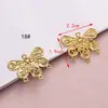 Peças de Flores de Ferro Metálico, Flores de Palácio Tridimensionais, Pingentes de Dragão e Fênix Borboleta, Peças de Conexão para Acessórios de Cabelo Estilo Antigo DIY Feitos à Mão e Materiais para Pentes