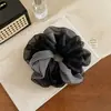 Diadema de tela de lunares y rayas de doble capa con tacto de alta gama, Cuerda para coleta baja, Alta elasticidad, Accesorio para el cabello moderno y versátil con sentido del diseño