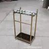 Venta al por mayor de fábrica soporte para paraguas desmontable de 6 cabezales 12 cabezales 18 cabezales publicidad paraguas vestíbulo de hotel soporte para paraguas de banco envío gratis
