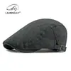 Nuevo Sombrero de Primavera 2025 para Hombre Gorra de Boina de Algodón y Lino Estilo Retro Británico Protección Solar Gorra Versátil para Mujer