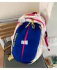 Mochila de senderismo y montañismo para exteriores de color dopamina a bloques, multifuncional, bolsa de viaje, bolsa para portátil, bolso de hombro
