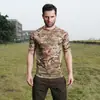 CAMPEÓN/Jefe Camiseta de Manga Corta Camuflada de Secado Rápido Deportes al Aire Libre Fanático Militar Ropa de Secado Rápido Ropa de Entrenamiento Hombres Selva