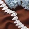 Ventas Directas de Fábrica Doble Línea Semicircular Forma de Flor Conectados Perla de Imitación diy Alambre Diamante Venta al por Mayor Manualidades Accesorios Decorativos para Ropa