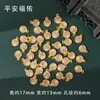 Pingente Tradicional de Cabacinha Dourada Esmalte DIY Pulseira Colar Feito à Mão Caractere da Fortuna Peças Coloridas de Esmalte Acessórios de Lingote de Ouro de Areia