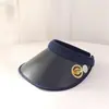 Gorra de goma negra de ala ancha con protección solar UV para niños, sombrero de pescador de verano para viajes, dulce estilo japonés, parte superior vacía