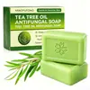 [Paquete de Tres] Jabón de Aceite Esencial de Árbol de Té Jabón Limpiador Antibacteriano Limpiador Facial Hidratante Jabón Artesanal Jabón Facial de Árbol de Té Transfronterizo