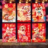 2027 Año del Cordero Sobre Rojo Nuevo Creativo Dibujos Animados Oveja Zodiaco Festival de Primavera Pequeño Sobre Rojo Bolsa de Sobre Rojo de Año Nuevo Logo Personalizado
