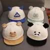 Chapéu de Bebê Primavera e Outono Desenho Animado Fofo Chapéu de Aba Outono e Inverno Meninos Estilo Coreano Chapéu de Sol Chapéu de Beisebol Infantil Feminino