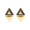 E15209 Pendientes de Resina Plegada con Forma de Lágrima Retro Transfronterizos, Pendientes Versátiles Multicolores de Estilo Francés de Moda para Mujer