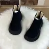Botas de nieve de suela gruesa para mujer que aumentan la altura, colección de invierno 2026, versátiles, cómodas, forradas de felpa, cálidas, a la moda y de estilo británico, perfectas para mujeres bajitas