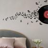Vinil Música Record notas adesivos sala de aula estúdio decorativo fundo adesivos de parede auto-adesivo FX-B314