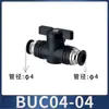 Válvula Manual Buc-4 68mm10 Interruptor de Tubo de Ar Válvula Hvff Bomba Junta Pneumática Plug Rápido Válvula Manual Válvula de Esfera para Tubo de Água