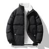 Outwears de Algodón para Pareja de Invierno 2023 Nuevos Personalizados, Outwears de Algodón Gruesos de Cuello Alto Cortos para Hombre y Mujer Modernos y Guapos, Chaquetas Cálidas para Hombre