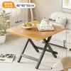 Mesa pequena, mesa de jantar dobrável, adequada para aluguel, portátil para exterior, para montar barracas, para uso doméstico em apartamentos pequenos, mesa de jantar redonda simples