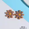 Dibujos Animados Resina Concha Marina Accesorios Pequeños Bricolaje Pegamento de Crema Agujero Hebilla de Zapato Papelería Taza de Agua Parche de Joyería Material