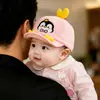 Gorra de Béisbol para Bebé con Pingüino Bordado para Niños y Niñas, Gorra con Visera Protectora del Sol, Gorro Estilo Dibujo Animado