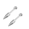 Venta al por mayor del fabricante de Joyería para Piercing Corporal de Acero Inoxidable Simple y Afilada de Estilo Europeo y Americano, Aretes, Aretes para Puente de Oreja