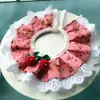 Babeo para Perro Mediano y Pequeño de Gato Collar de Joyería para Mascotas Cascabel para Perro Lazo para Perro Toalla Antideslizante para Mascotas