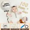 Ritual de Luna Llena Cama Foto Props Globo Niño Bebé Serpiente Niña Bebé 100 Días 3100 Fondo Decorativo Arreglo