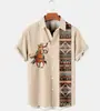 Camisas de Manga Corta para Hombre de Verano, Nuevas, Más Vendidas Transfronterizas, con Impresión Digital 3D, Camisas Casuales de Moda y Tendencia