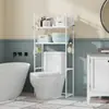 Prateleira de Armazenamento para Banheiro e Vaso Sanitário com Placa de Engate, Prateleira de Chão para Banheiro, Prateleira de Armazenamento Multi-Camadas para Vaso Sanitário, Prateleira de Armazenamento para Vaso Sanitário