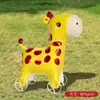 Cachorro Andante de Desenho Animado, Pato, Gato, Girafa, Balão de Animal com Rodas e Cordão de Puxar, Brinquedo Inflável de Barraca Infantil