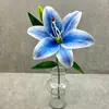 Meibao Transfronteiriço Lírio Único de Alta Qualidade Feito à Mão Flores Artificiais Adereços para Fotografia de Casamento Flores Falsas Arranjo de Flores para Casa Atacado