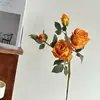 Rosa Griega Alto Sentido Flores Secas Pintura al Óleo Rosa Flores Artificiales Flores Falsas Sala de Estar Mesa de Comedor Hotel Adornos de Ramo