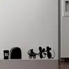 Pegatinas de pared transfronterizas de la serie Agujero de Ratón Nuevo AliExpress eBay calientes sala de estar sofá fondo decoración protección ambiental