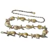 Cadena de Cintura de Metal Transfronteriza para Mujer, Accesorio de Cintura de Estrella de Mar Moderno y Versátil para Combinar con Vestidos, Venta Directa de Fábrica de Moda