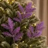P Decoración Navideña Ramas con Purpurina Dorada, Varios Estilos de Decoraciones para Escenas Navideñas, Guirnaldas para Colgar en la Puerta, Suministro de Fábrica