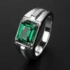 Fabricantes de origen venta al por mayor Moissanita anillo masculino vivo anillo dominante para hombre con apertura ajustable anillo de boda generación de voz temblorosa