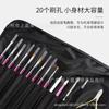 Almacenamiento de traje para pintar uñas bolsa impermeable para guardar pinceles de maquillaje estuche de PU para guardar lápices soporte de exhibición para bolígrafos acrílicos