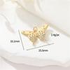 Colgante de mariposa de circonita con personalidad de moda transfronteriza, simple y de alto sentido, joyería artesanal, pulsera de 14 quilates, accesorios al por mayor