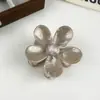 Novos presilhas de cabelo que mudam de cor, estilo europeu e americano, para mulheres, acessórios de cabelo de alta moda, presilhas tubarão, presilhas de garra plumeria