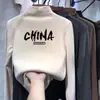 Camiseta de Manga Longa com Gola Alta Curta para Meninos Roupas de Outono para Bebês Nova Roupa de Outono e Inverno Veludo Quente para Crianças Camiseta Básica Bebê