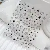 Série Duyuer Adesivos de Unha Populares Estilo Influenciador Realista com Suporte Adesivo para Decoração de Unhas DIY