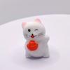 Gato de la Suerte de Resina Creativo Escritorio de Oficina Tablero de Coche Lindo Año del Caballo Pequeño Adorno Decoración Regalo para Niños