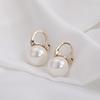 Pendientes de Perla de Dong Qing Elegantes Simples Pendientes de Plata de Ley para Mujer 2022 Nueva Moda Lujo Ligero Pendientes de Gama Alta