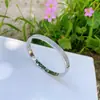 Pulseira de Aço Titânio com Diamantes Redondos Design de Nicho de Alta Qualidade Joias Estilo Frio Simples Estilo Coreano Personalidade