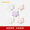 Calzoncillos tipo bóxer de algodón para niñas Balabala, Pantalones cortos para niños pequeños y mayores, Antibacterianos, Sin apretar, Paquete de cinco