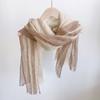 Fabricantes de origen exportan a Japón bufanda para hombre de lino puro japonés a rayas verticales, chal largo, para primavera y verano, fino