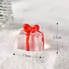Caja de Regalo Navideña Nueva Paisaje Navideño en Miniatura Escena de Nieve Accesorios de Bola de Cristal Cerdo Navideño Rollo de Huevo Muñeco de Nieve Adornos de Resina